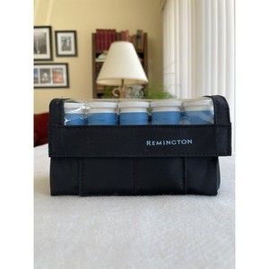 "Remington" 10 Hot Rollers /Travel Hair Curlers Set Pins/ Portable Compa…